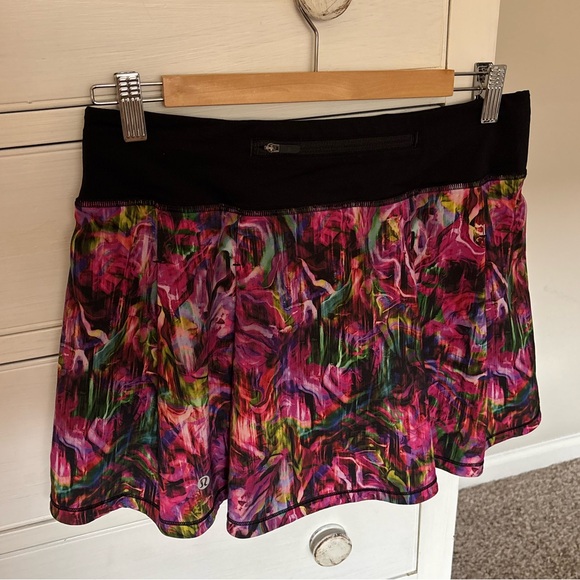 Lululemon Pace Rival Mid Rise Skirt in Hyper Flow Pink Patten - Picture 6 of 11